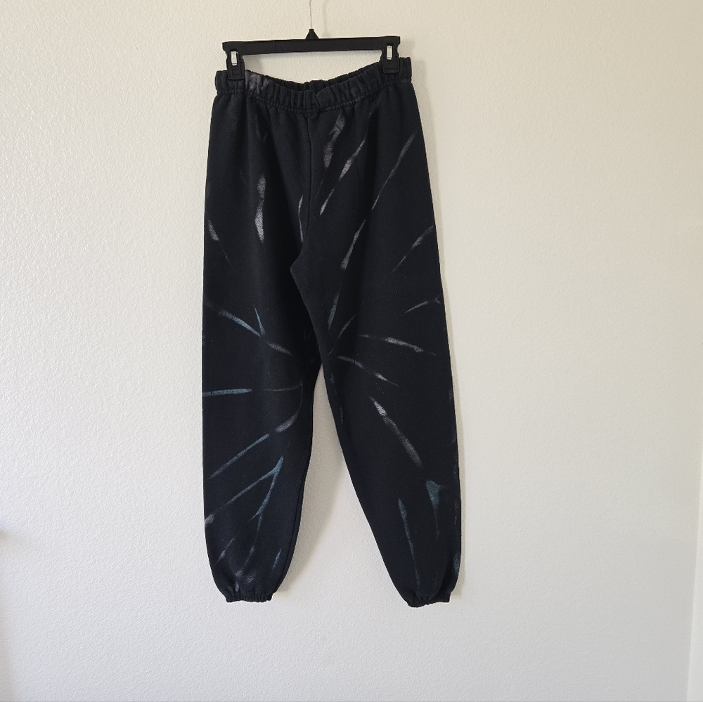 MYRRHE Tracksuit Hoodie Jogger Set Small Black Paint Splatter Grunge Streetwear - Picture 7 of 16